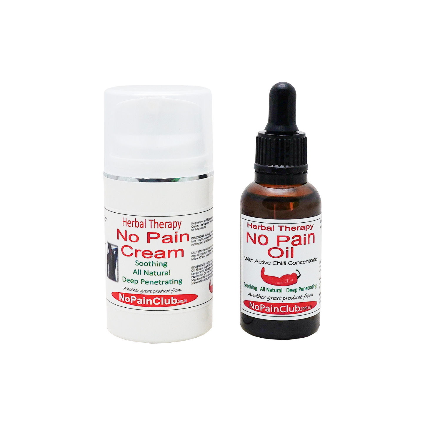 Herbal Therapy No Pain Cream and Herbal Therapy No Pain Oil Pack